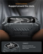 Spigen Rugged Armor Pro 2, dark gray - Apple Watch 11 46mm