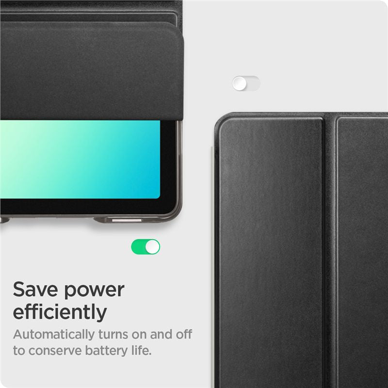 Spigen Smart Fold, black - Samsung Galaxy Tab A11+ (2025)/A9+ (2023)