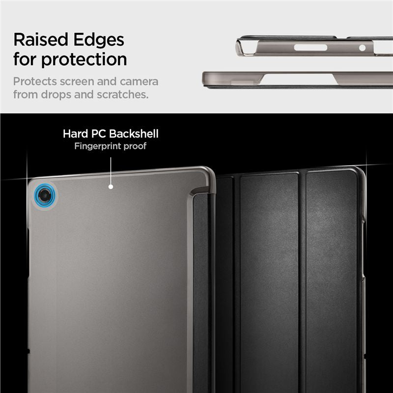 Spigen Smart Fold, black - Samsung Galaxy Tab A11+ (2025)/A9+ (2023)