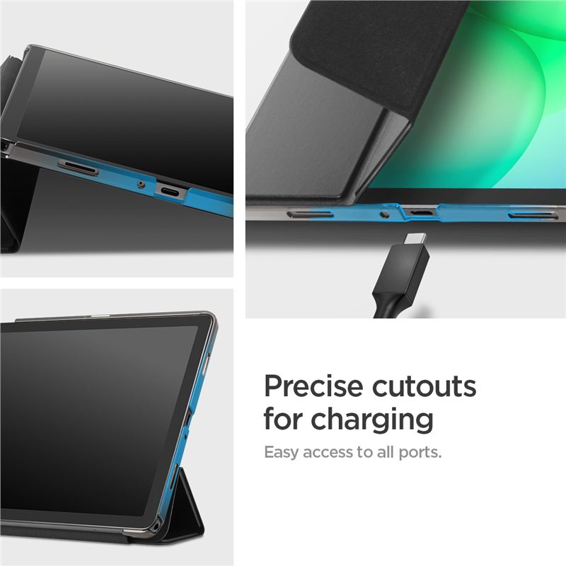Spigen Smart Fold, black - Samsung Galaxy Tab A11+ (2025)/A9+ (2023)