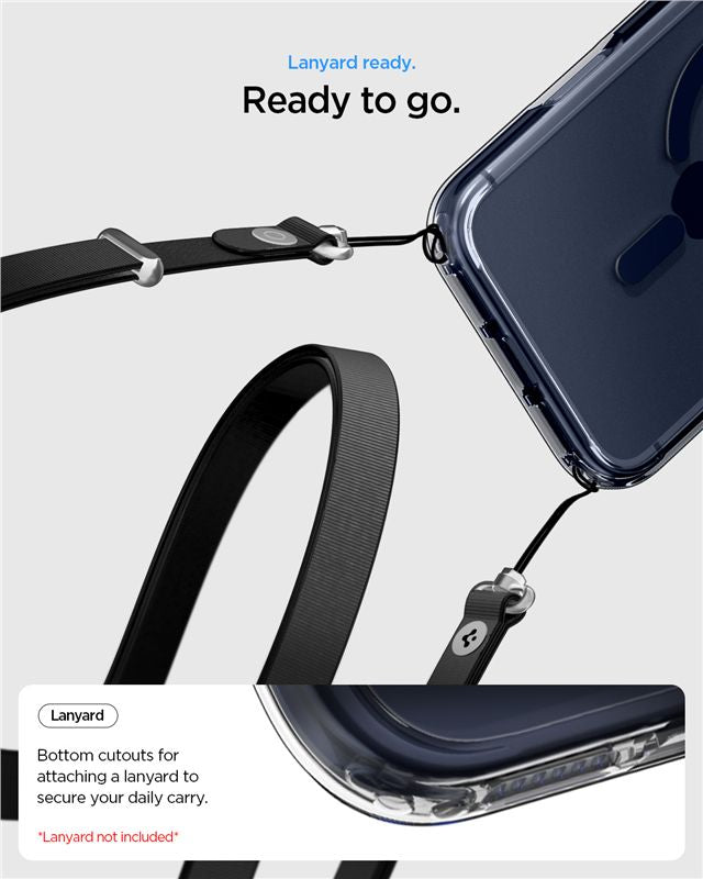 Spigen Ultra Hybrid MagSafe, clear deep blue - iPhone 17 Pro Max