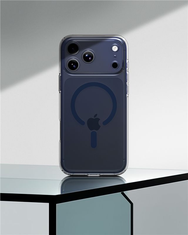Spigen Ultra Hybrid MagSafe, clear deep blue - iPhone 17 Pro Max