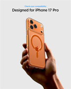 Spigen Ultra Hybrid MagSafe, číry oranžový - iPhone 17 Pro