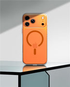 Spigen Ultra Hybrid MagSafe, číry oranžový - iPhone 17 Pro