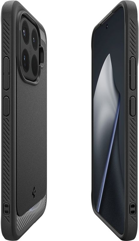 Spigen Rugged Armor, matte black - Xiaomi 15T Pro