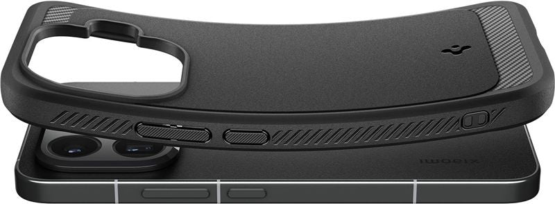 Spigen Rugged Armor, matte black - Xiaomi 15T Pro