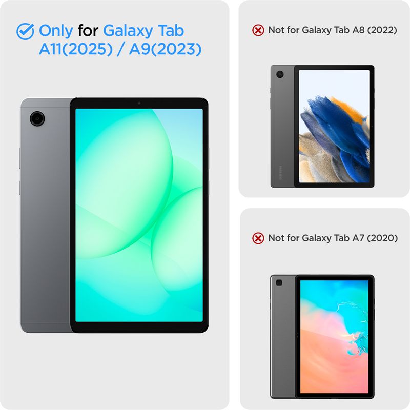 Spigen Smart Fold, black - Samsung Galaxy Tab A11 (2025)/A9 (2023)