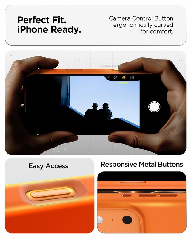 Spigen Silicone Fit MagSafe, cosmic orange - iPhone 17 Pro Max