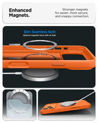 Spigen Silicone Fit MagSafe, cosmic orange - iPhone 17 Pro Max