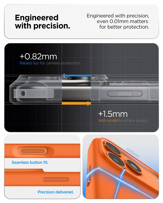 Spigen Silicone Fit MagSafe, cosmic orange - iPhone 17 Pro Max