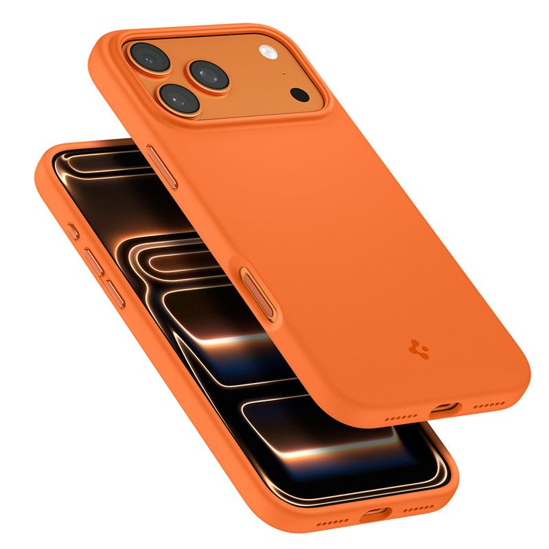 Spigen Silicone Fit MagSafe, cosmic orange - iPhone 17 Pro Max