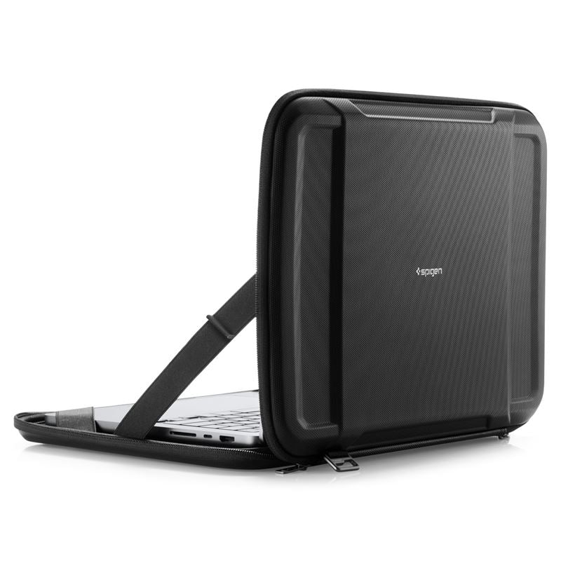Spigen Rugged Armor Pro, black - MacBook Pro 16" M4 2024/M3 2023/M2 2023/M1 2021