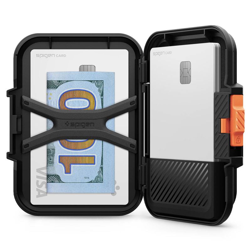 Spigen iPhone Lock Fit Wallet with MagSafe, black