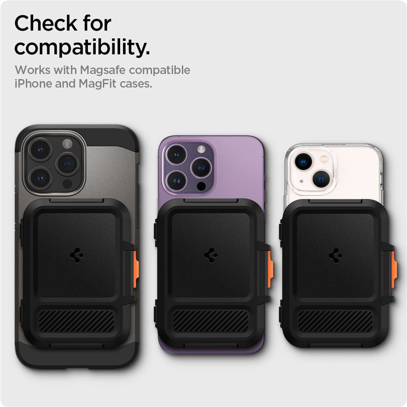 Spigen iPhone Lock Fit Wallet with MagSafe, black