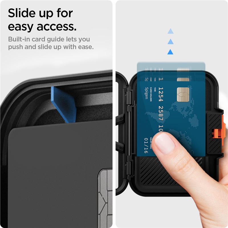 Spigen iPhone Lock Fit Wallet with MagSafe, black