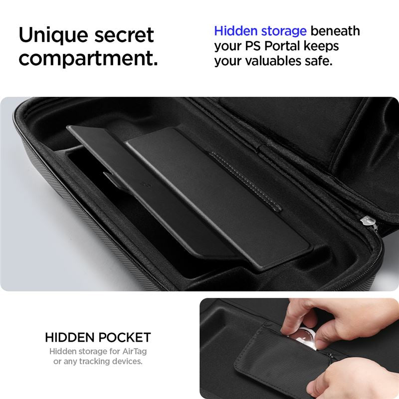 Spigen Rugged Armor Pro Pouch, black - Sony Playstation Portal