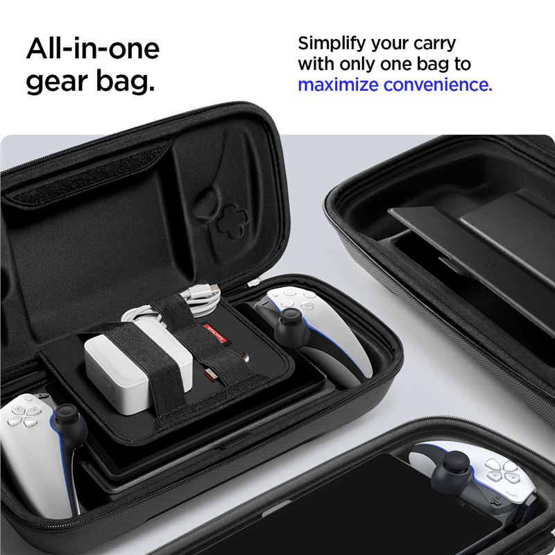 Spigen Rugged Armor Pro Pouch, black - Sony Playstation Portal