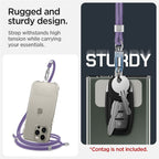Spigen Universal Cross Body Strap 2 1 Pack, deep purple