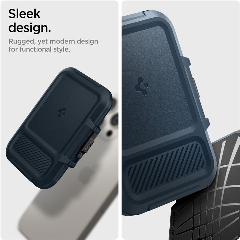 Spigen iPhone Lock Fit MagSafe Wallet, metal slate