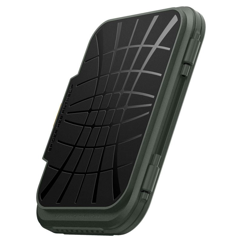 Spigen iPhone Lock Fit MagSafe Wallet, military green