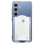 Spigen Ultra Hybrid Wallet MagSafe, crystal clear - Samsung Galaxy S25 Series