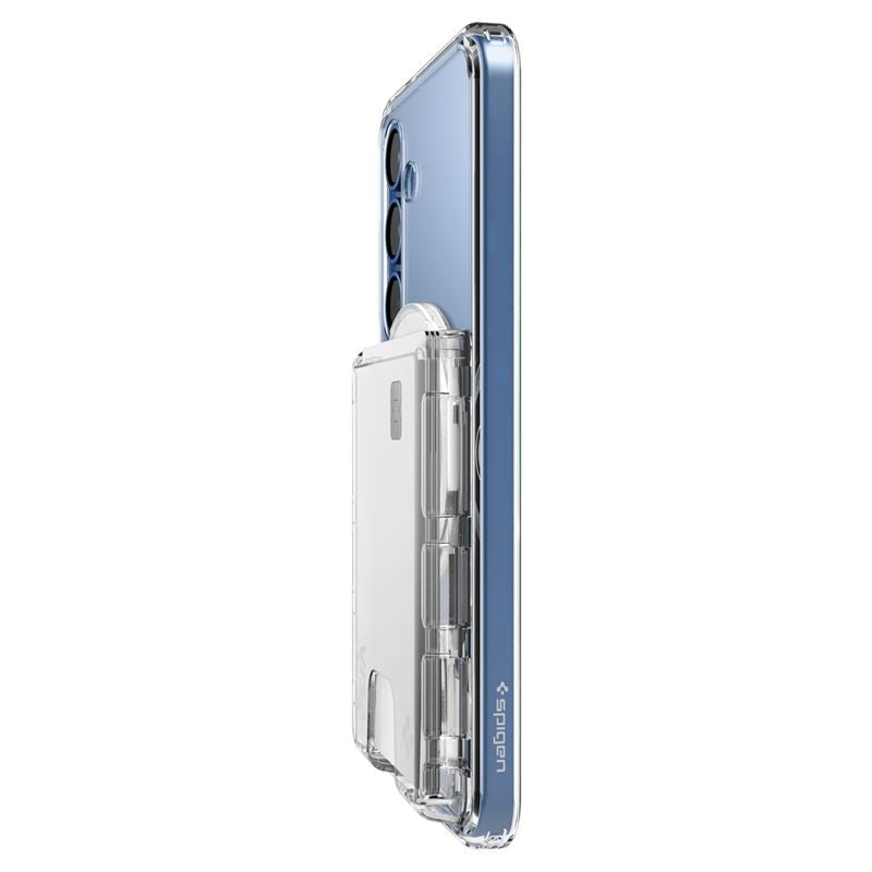 Spigen Ultra Hybrid Wallet MagSafe, crystal clear - Samsung Galaxy S25 Series