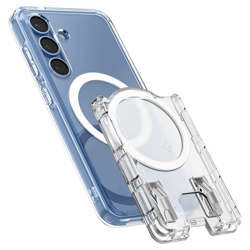 Spigen Ultra Hybrid Wallet MagSafe, crystal clear - Samsung Galaxy S25 Series