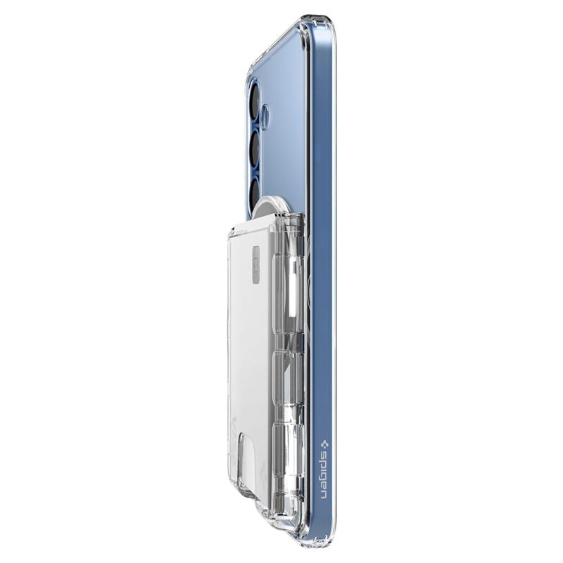 Spigen Ultra Hybrid Wallet MagSafe+, crystal clear - Samsung Galaxy S25 Series