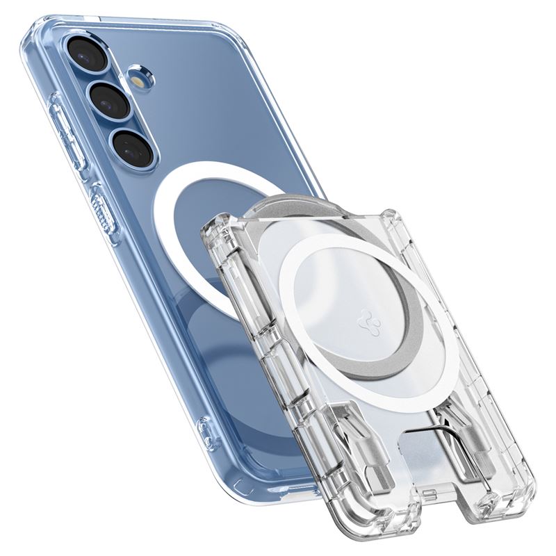 Spigen Ultra Hybrid Wallet MagSafe+, crystal clear - Samsung Galaxy S25 Series