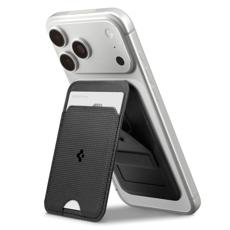 Spigen Slim Fold Stand MagSafe Wallet 1 Card, black