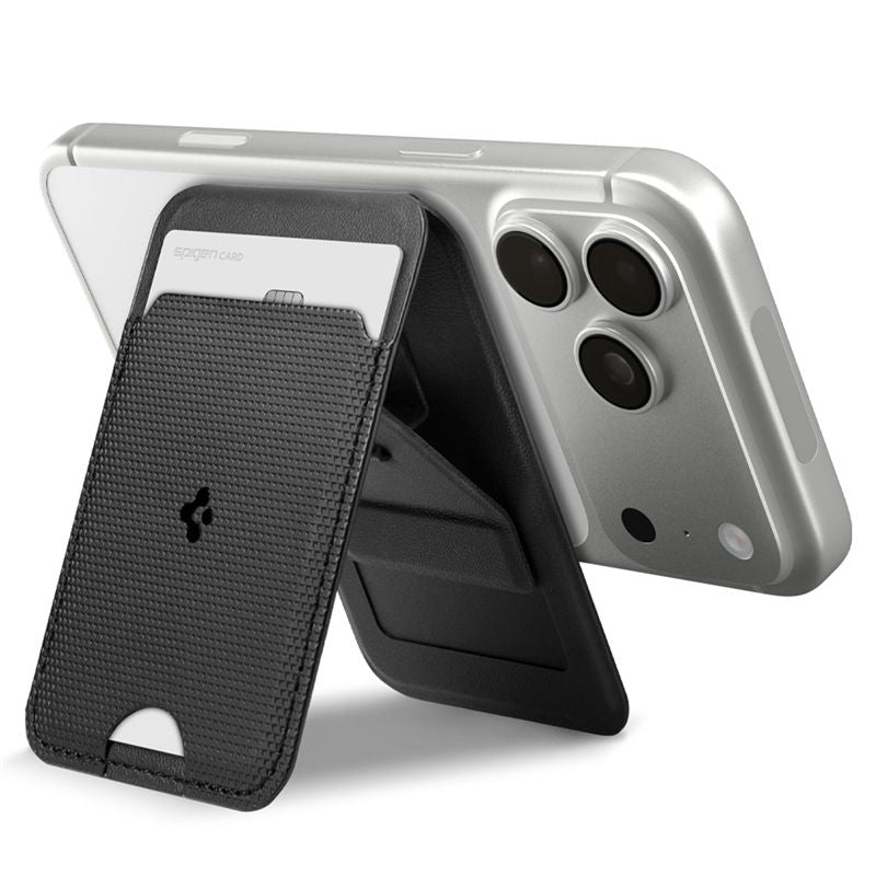 Spigen Slim Fold Stand MagSafe Wallet 1 Card, black