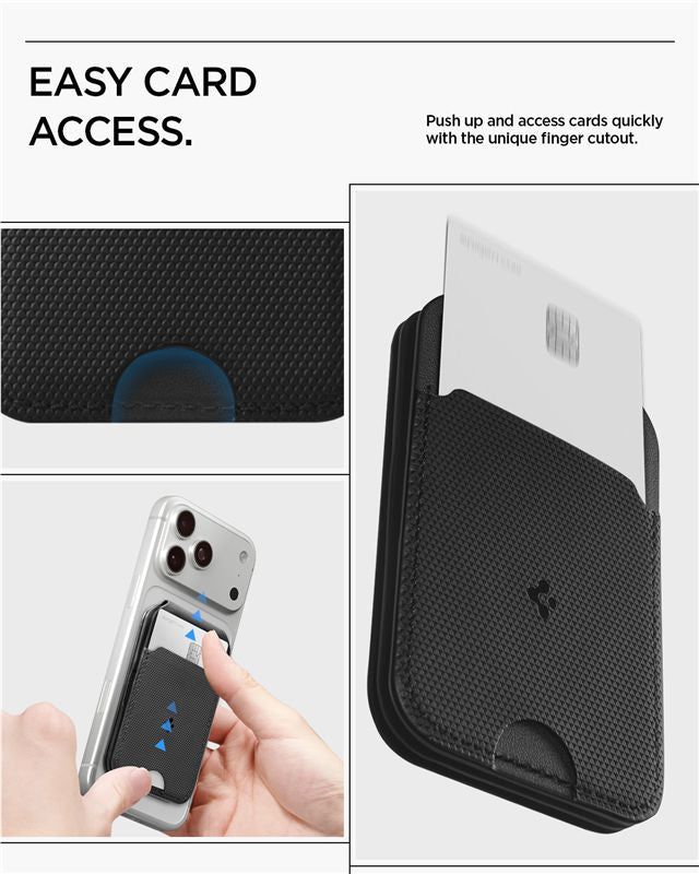 Spigen Slim Fold Tripod MagSafe Wallet 3 Card, black