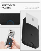 Spigen Slim Fold Tripod MagSafe Wallet 3 Card, black