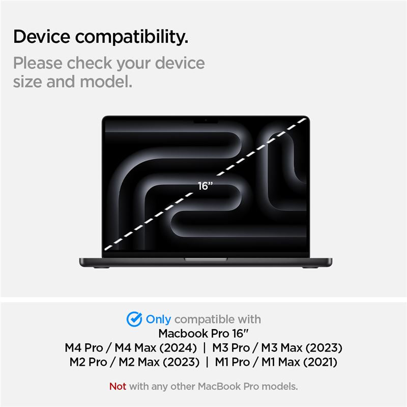 Spigen SafeView 1 Pack - MacBook Pro 16" M4 2024/M3 2023/ M2 2023/M1 2021