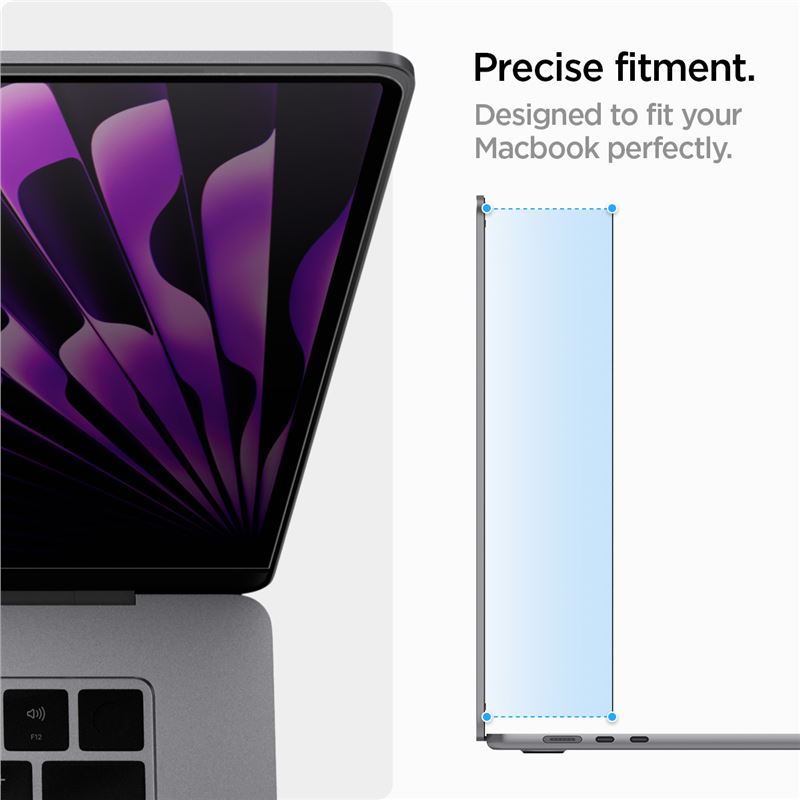 Spigen SafeView 1 Pack - MacBook Air 15" M4/M3/M2