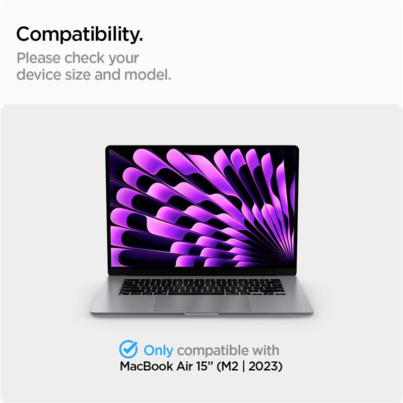 Spigen SafeView 1 Pack - MacBook Air 15" M4/M3/M2