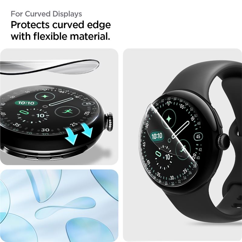 Spigen EliteShield EZ Fit 2 Pack - Google Pixel Watch 5/4/3 41mm