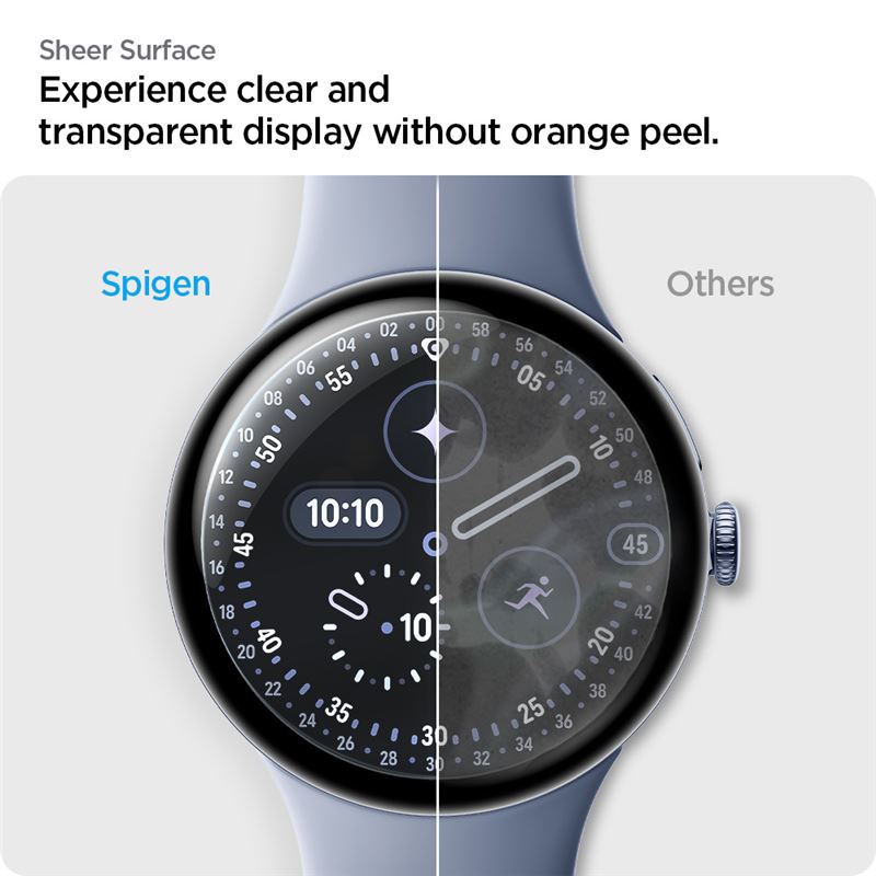 Spigen EliteShield EZ Fit 2 Pack - Google Pixel Watch 5/4/3 45mm