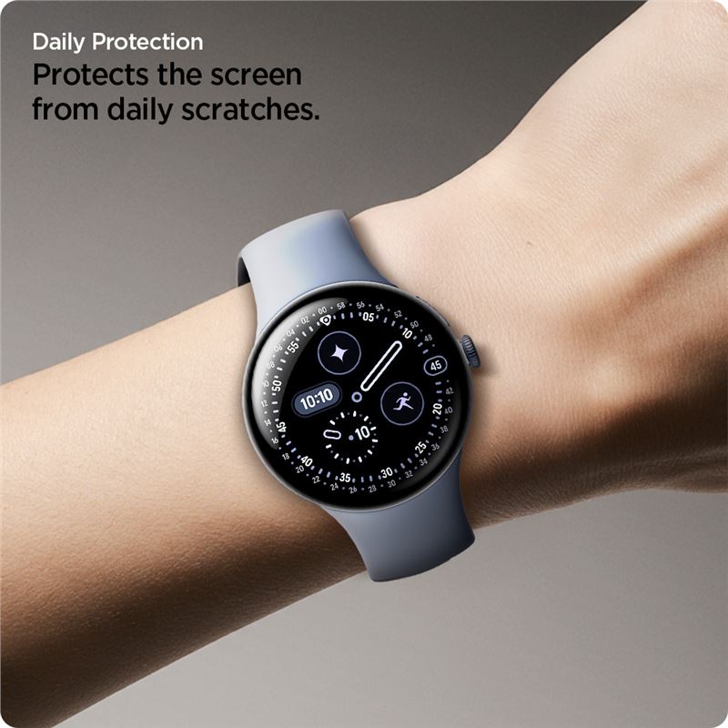 Spigen EliteShield EZ Fit 2 Pack - Google Pixel Watch 5/4/3 45mm