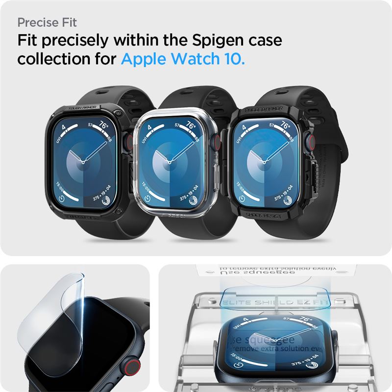 Spigen Eliteshield EZ Fit 2 Pack - Apple Watch 11/10 46mm