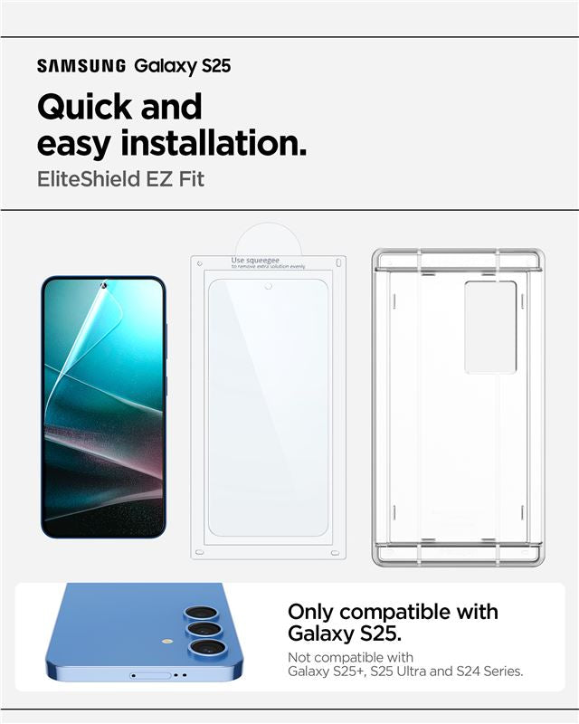 Spigen EliteShield EZ Fit HD 1 Pack - Samsung Galaxy S25