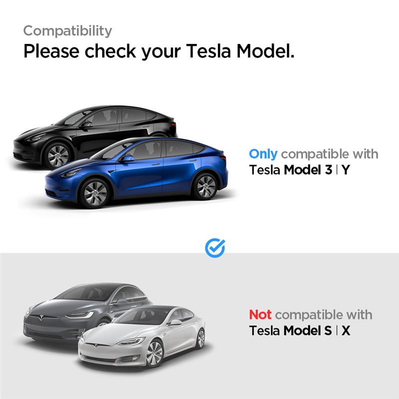 Spigen Tesla EZ Fit Anti Glare Screen Protector - Model Y/3