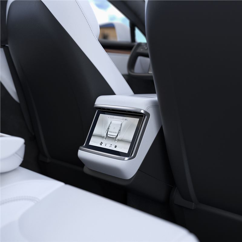 Spigen Tesla Glass.tR Slim Screen Protector, crystal clear - Model X(2022)/S(2021) 8"