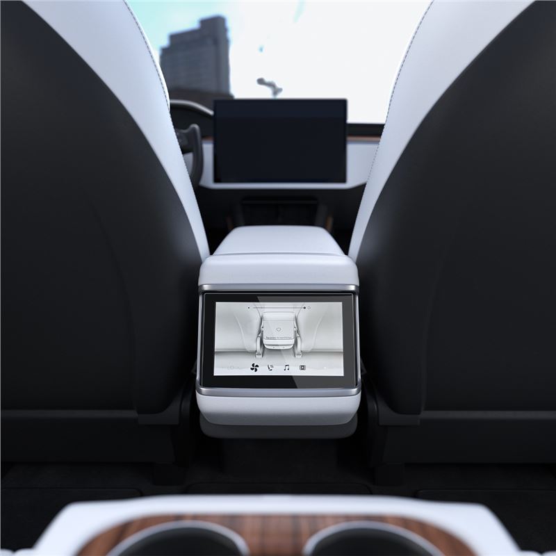 Spigen Tesla Glass.tR Slim Screen Protector, crystal clear - Model X(2022)/S(2021) 8"