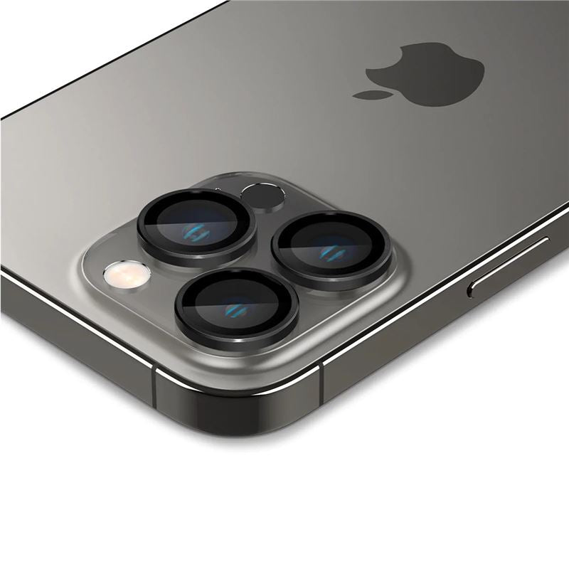 Spigen Glass tR EZ Fit Optik Pro 2 Pack, black - iPhone 17/16/15/14 Pro / 17/16/15/14 Pro Max
