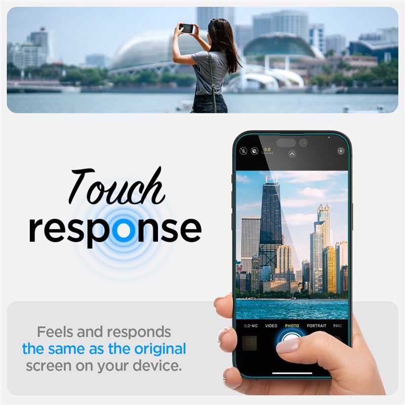 Spigen Glass tR EZ Fit 2 Pack Sensor Protection - iPhone 14 Pro