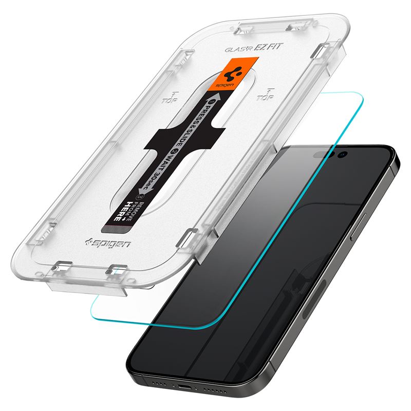 Spigen Glass tR EZ Fit 2 Pack Sensor Protection - iPhone 14 Pro
