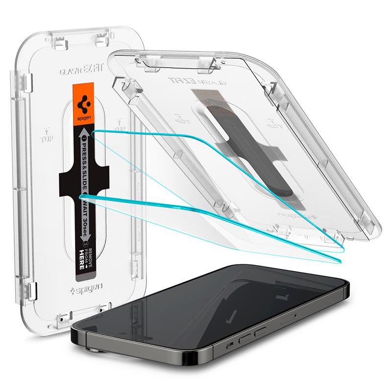 Spigen Glass tR EZ Fit 2 Pack Sensor Protection - iPhone 14 Pro