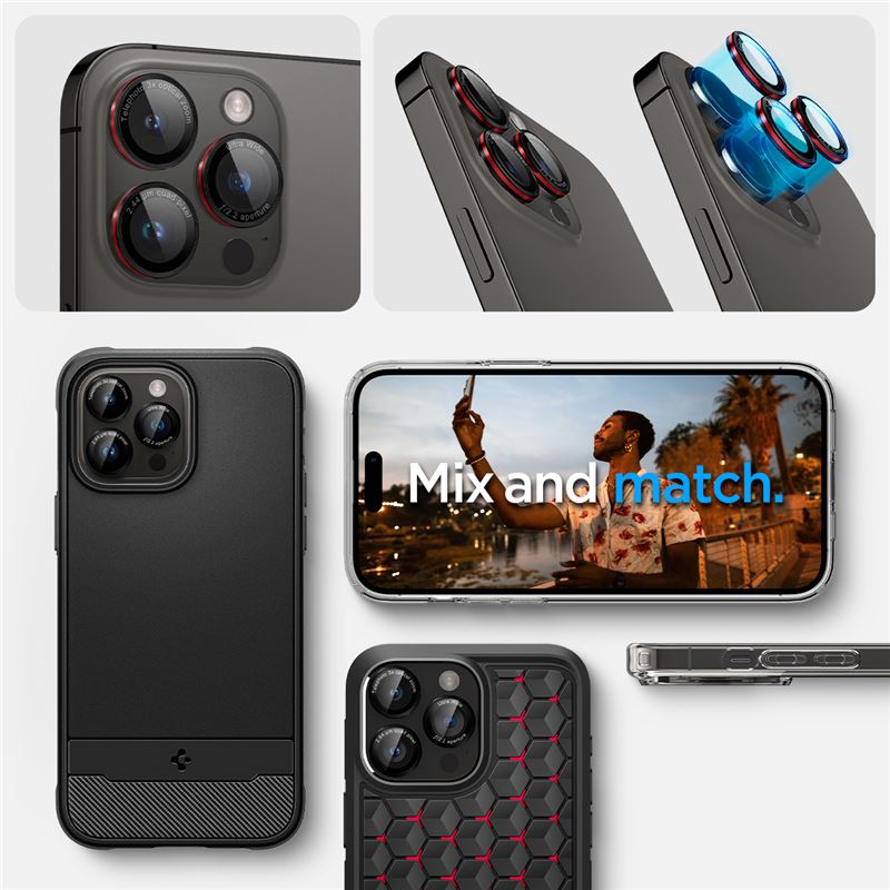Spigen Glass tR EZ Fit Optik Pro 2 Pack, L-s - iPhone 17/16/15/14 Pro / 17/16/15/14 Pro Max