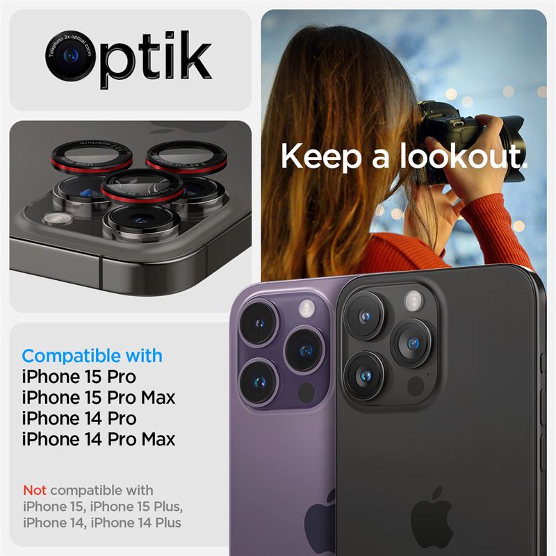 Spigen Glass tR EZ Fit Optik Pro 2 Pack, L-s - iPhone 17/16/15/14 Pro / 17/16/15/14 Pro Max
